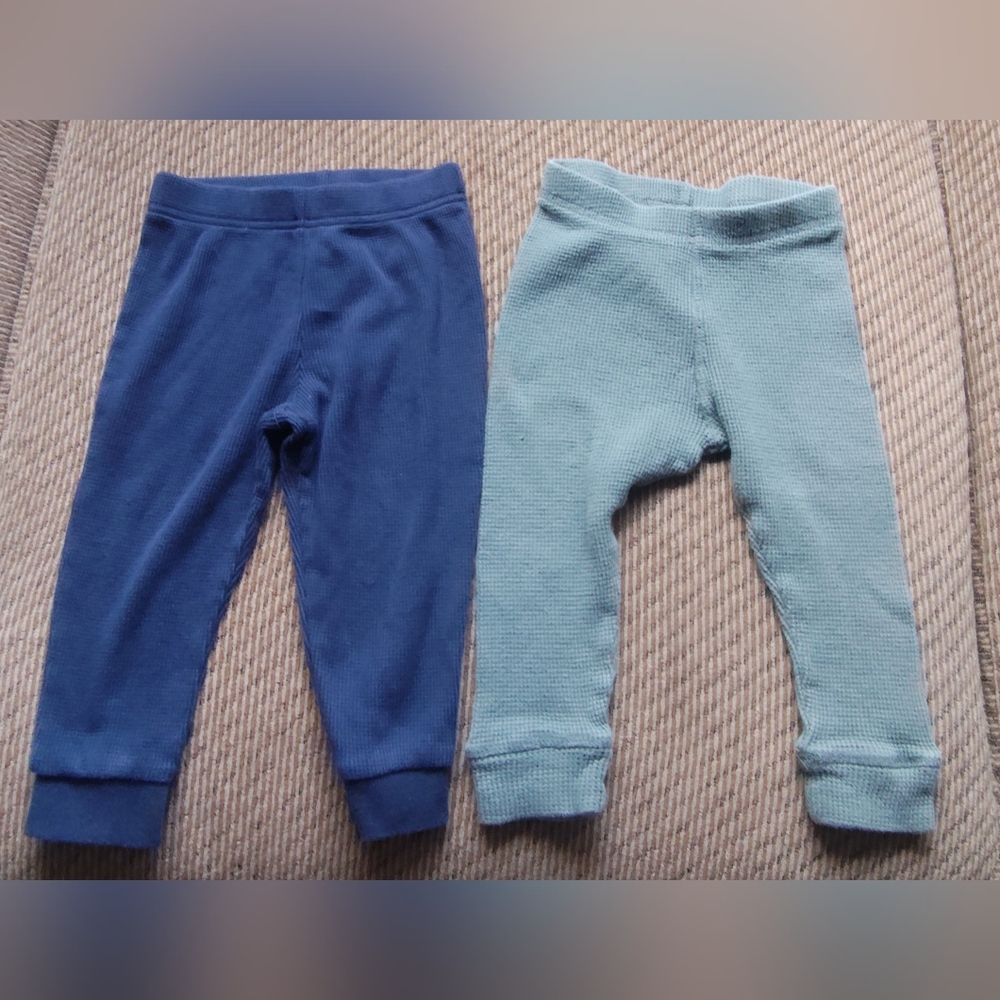 Bundle of 2 Baby Waffle Pants, Carter’s & H&M, Size 12–18M